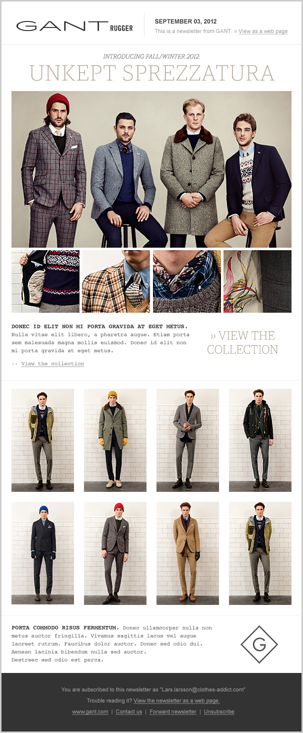 Gant — Sprezzatura