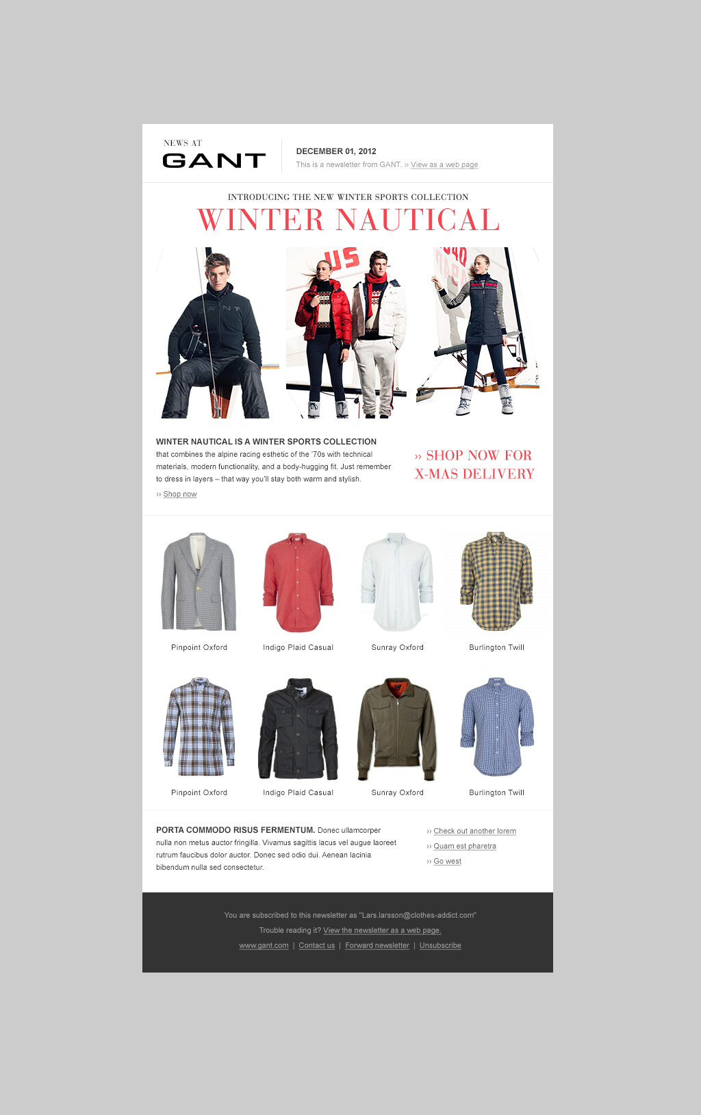 Gant — Winter Nautical