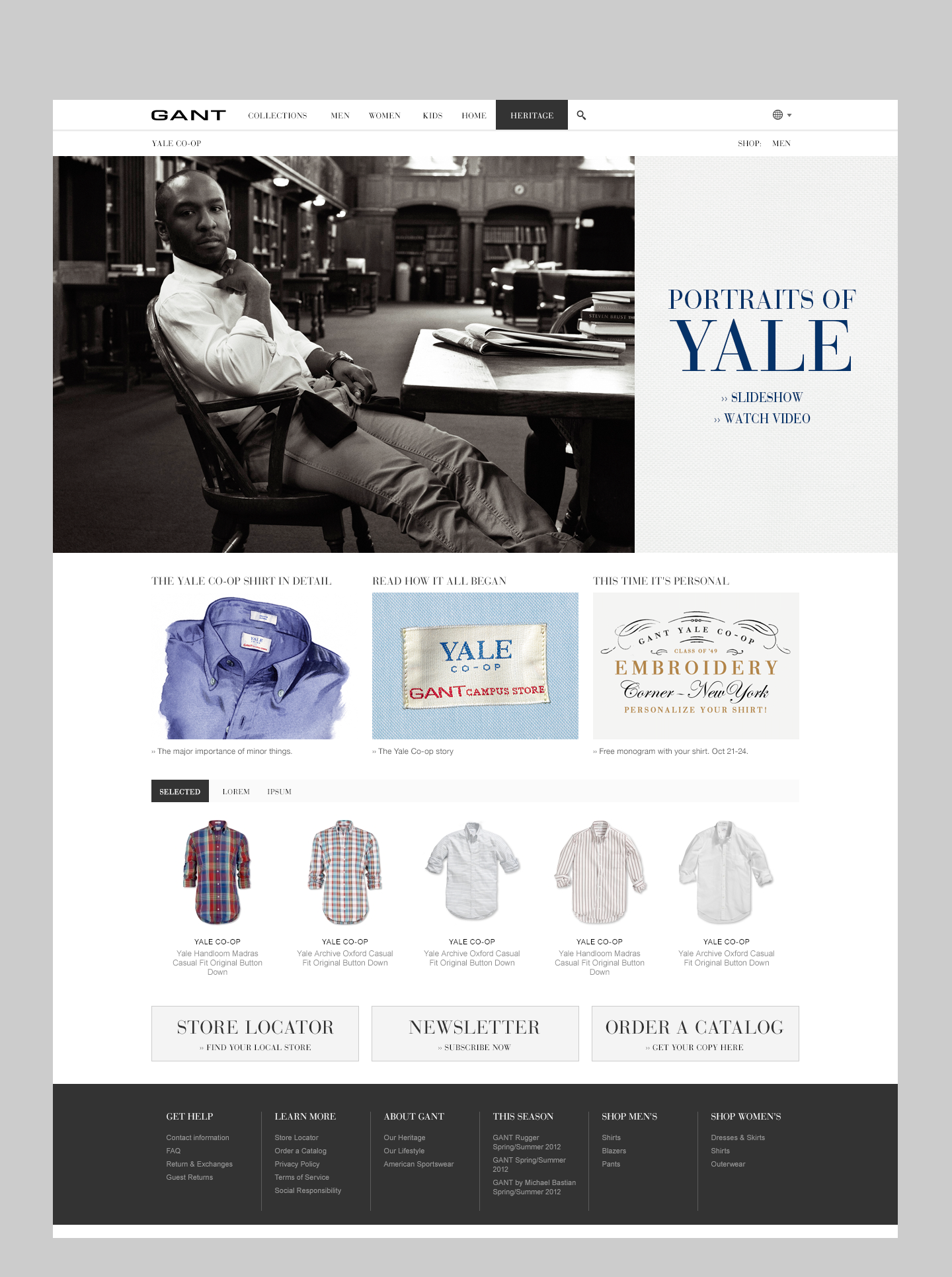Gant — Portraits of Yale