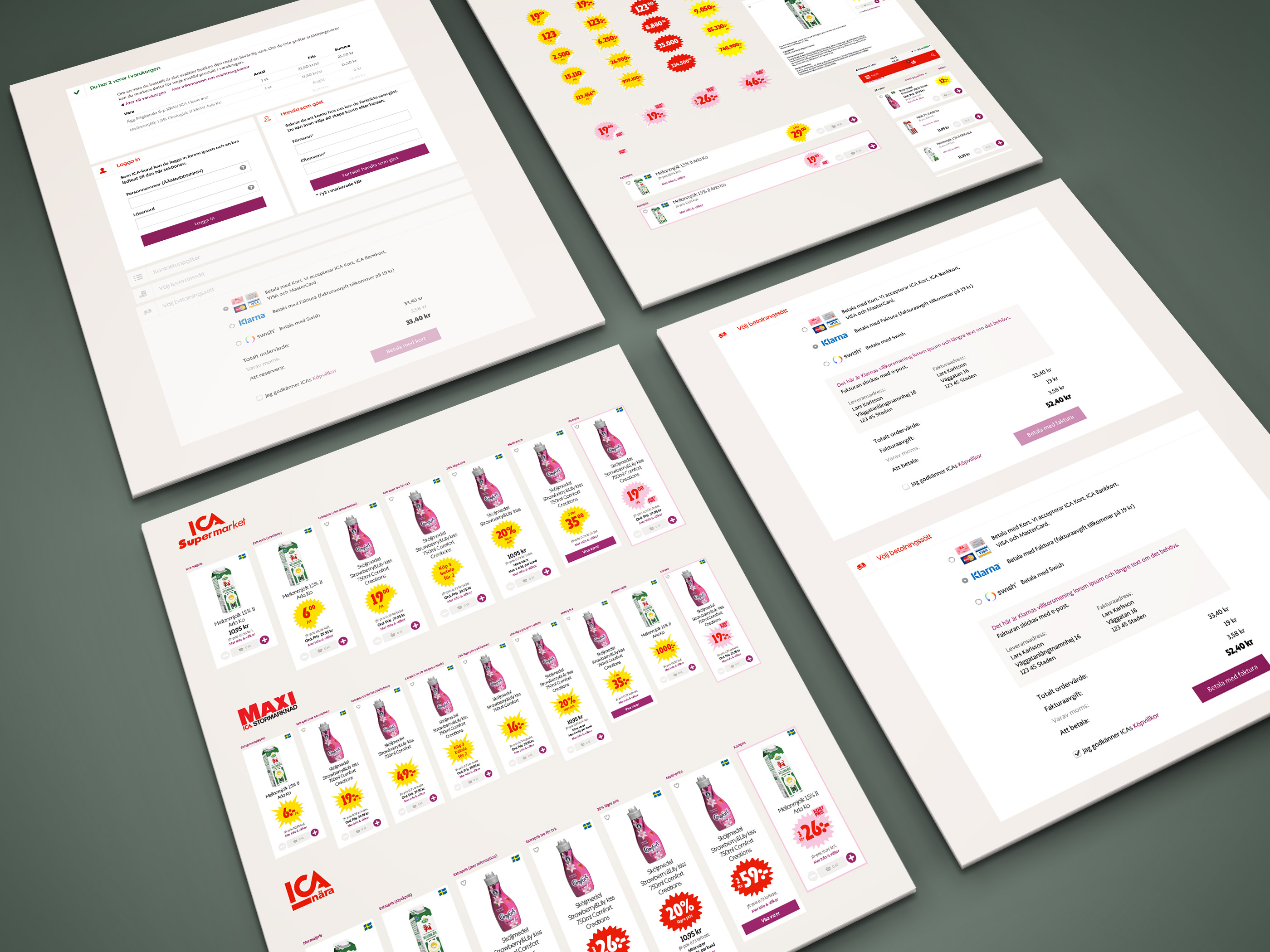 ICA — desktop screens