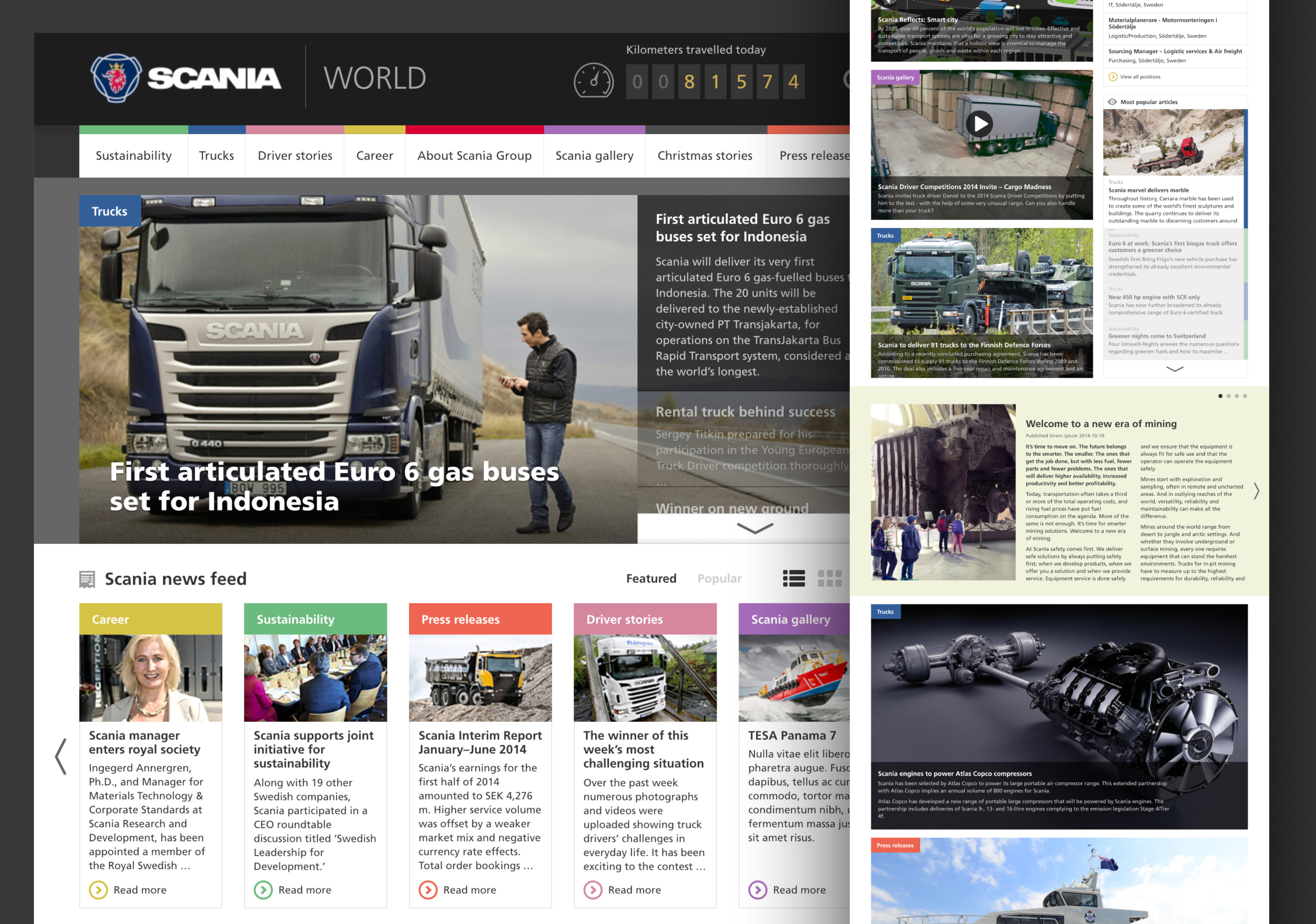 Scania Newsroom — hero