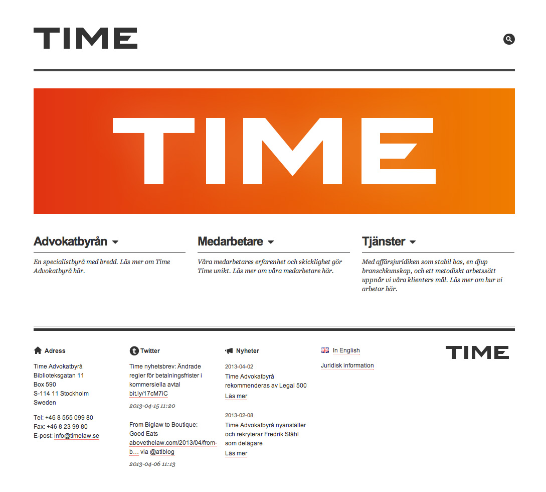 Time — home